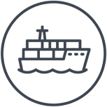 Ocean Freight Icon